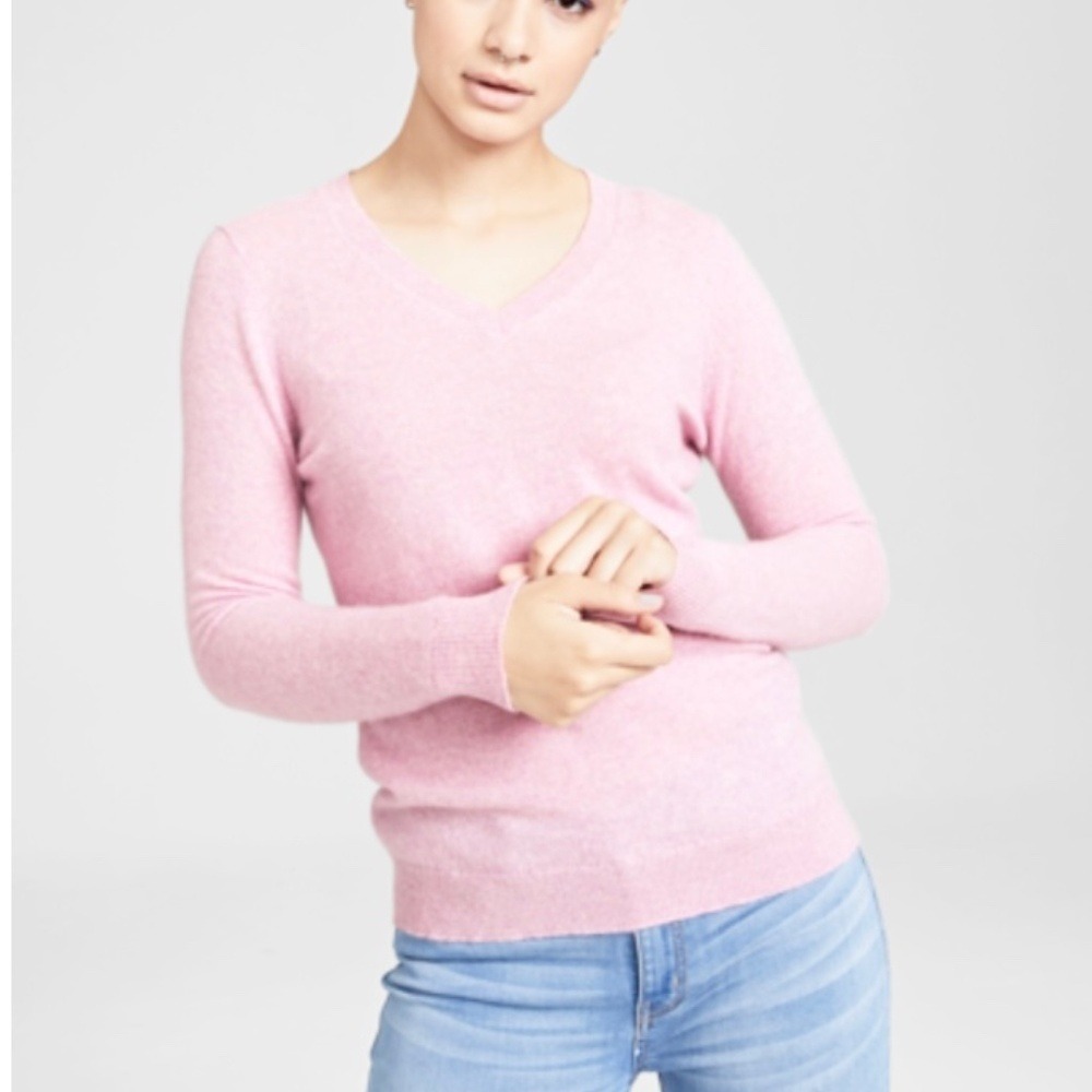Cashmere Charter Club‎ Luxury V-Neck Sweater Womens M Long Sleeves